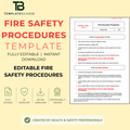 Fire Safety Procedures Template