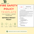 Fire Safety Policy Template