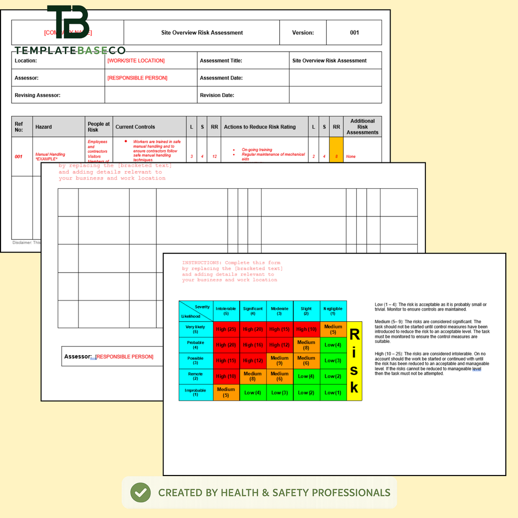 Risk Assessment Template