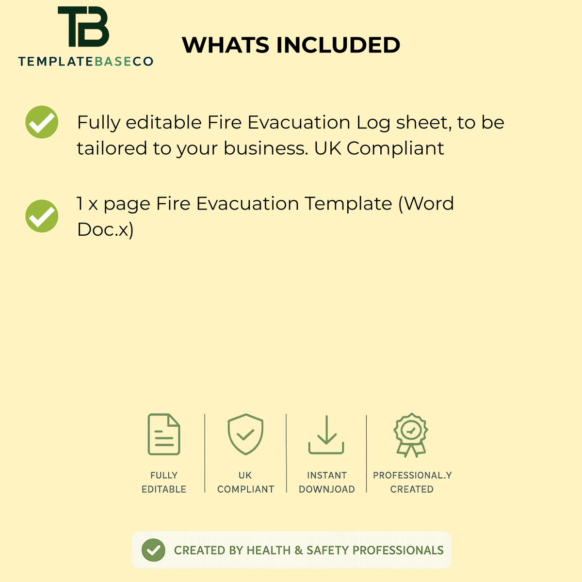 Fire Evacuation Test Log